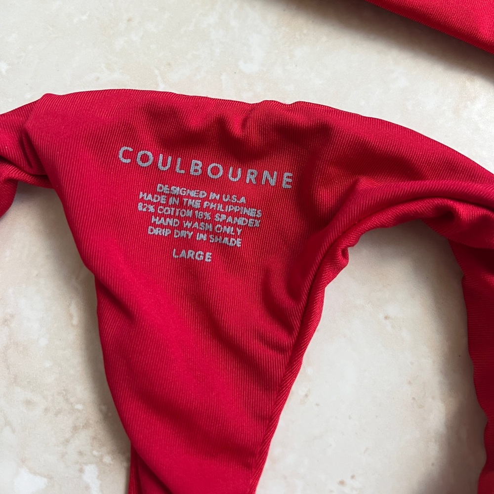 Red Coulbourne Bikini Top Only! - Picture 5 of 5